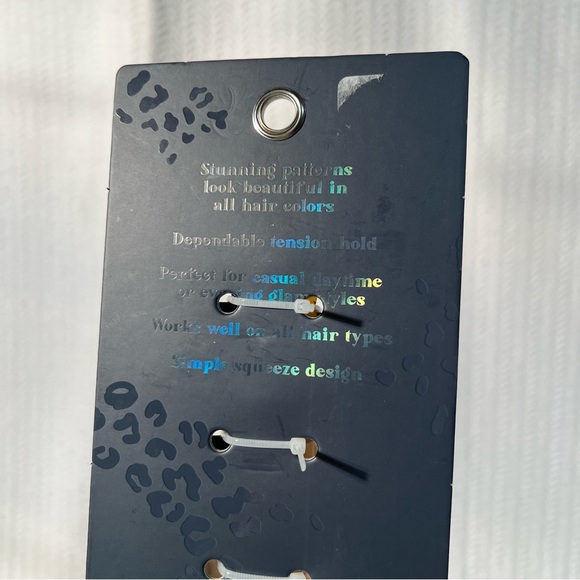 tru beauty / hair claw clips cheetah print 4 pack - Picture 6 of 7